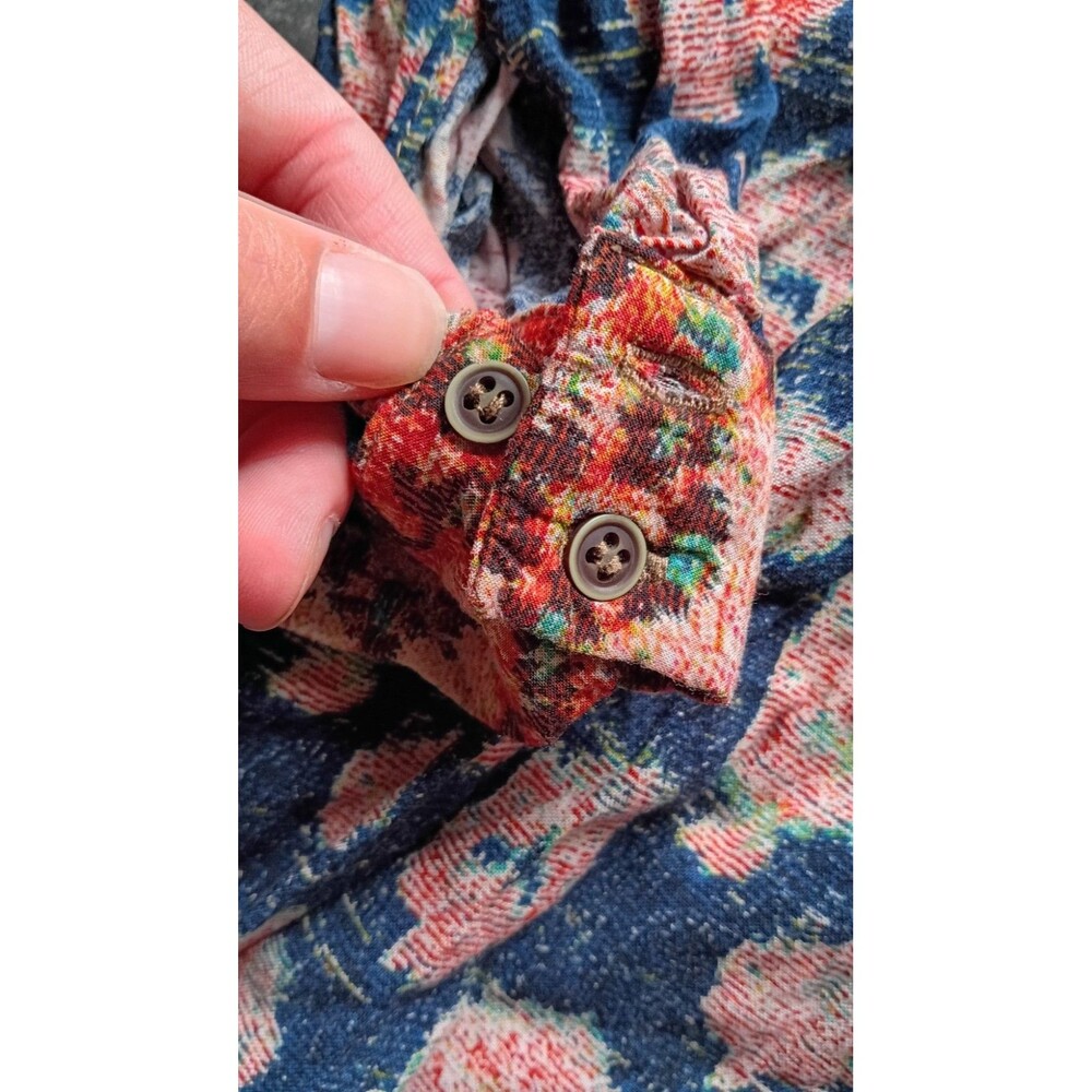 Anthropologie Tiny Patchwork Floral Boho Dress Medium Crochet Prairie Cottagecor - Picture 9 of 16